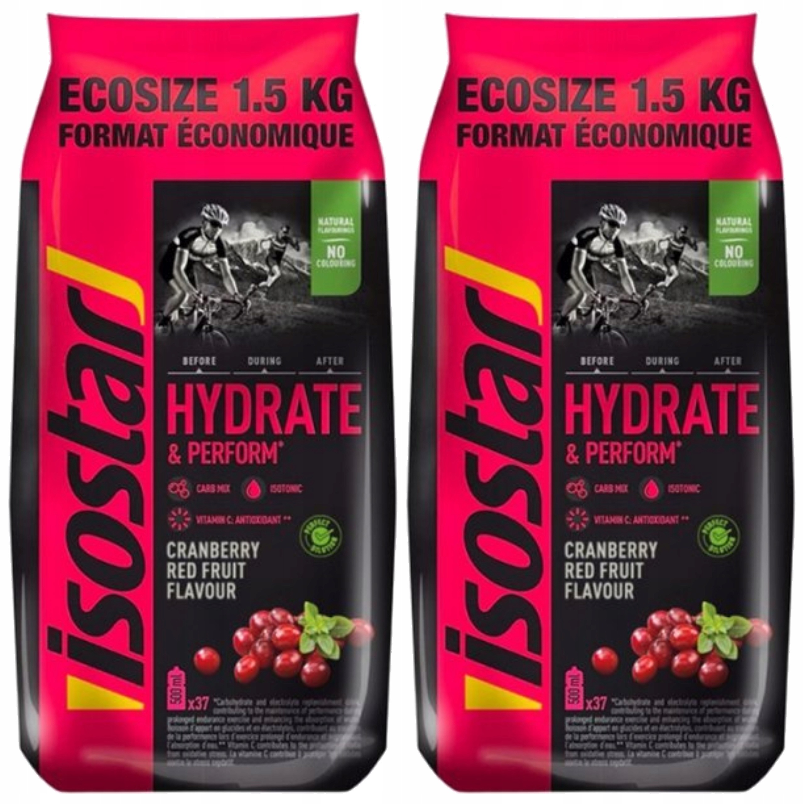 2x Isotonický nápoj Sacharidy Koncentrát Vitamíny Hořčík Energie Isostar