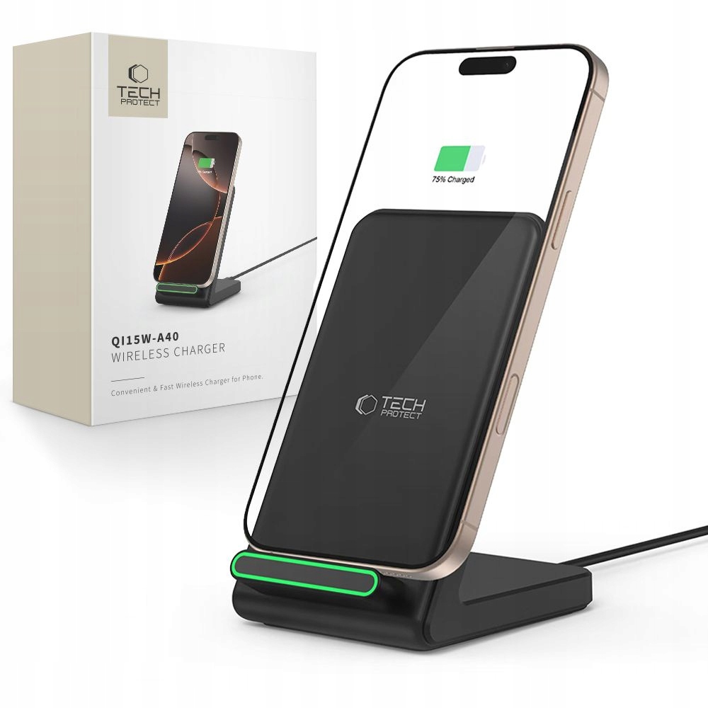 Tech-protect QI15W-A40 Wireless Ładowarka Black
