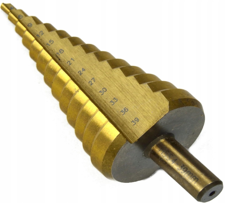 WIERTŁO STOŻKOWE STOPNIOWE HS TYTAN 4-39mm WIERTŁA
