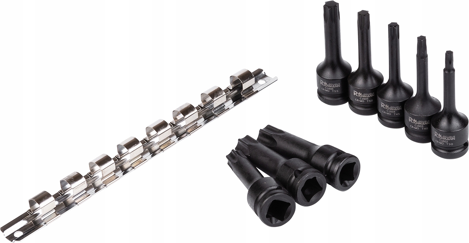 KLUCZE UDAROWE TORX NASADKI T30-T80 RICHMANN C6950 Marka RICHMANN