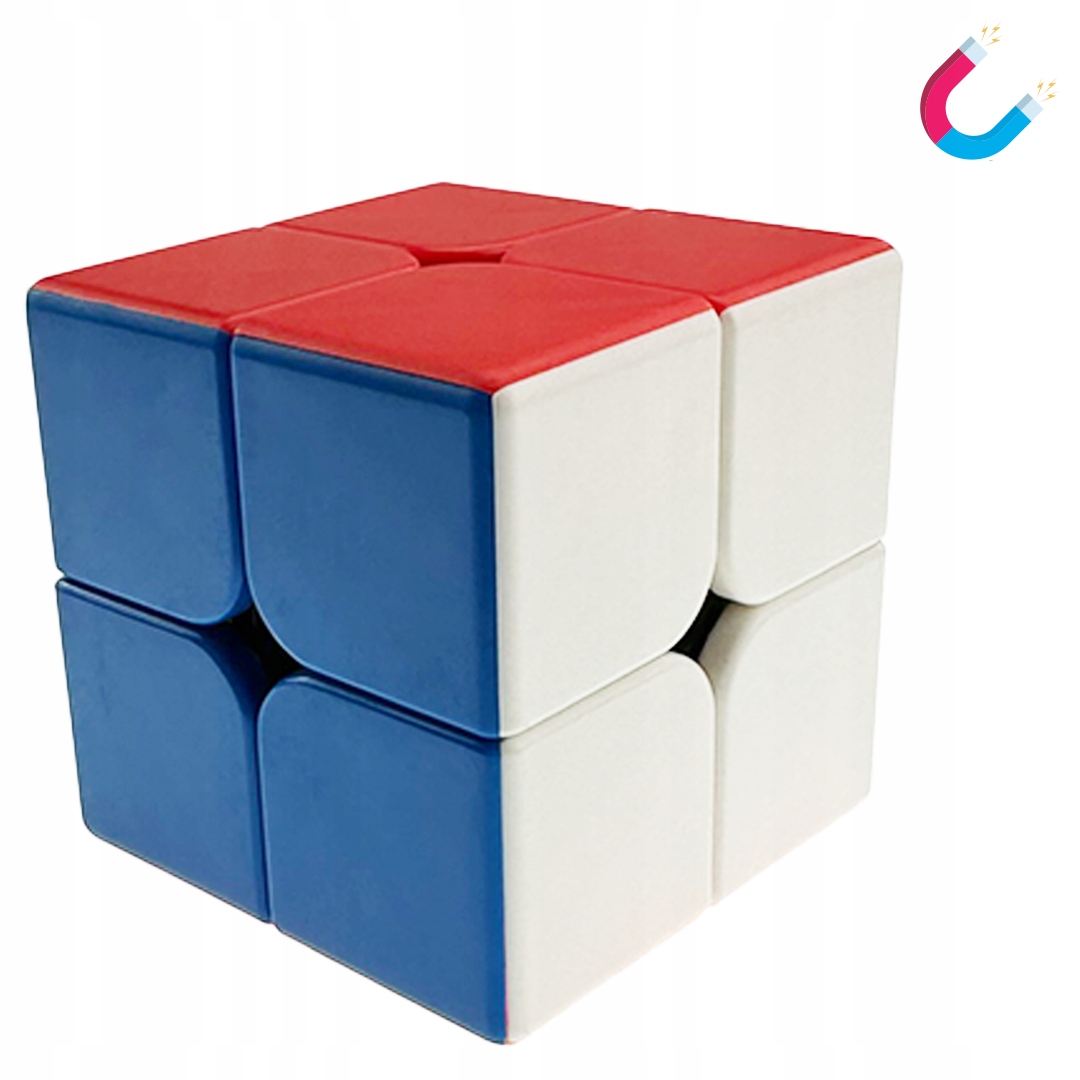 KOSTKA MAGNETYCZNA ZESTAW 2x2 Piramida Pyraminx Stan opakowania oryginalne