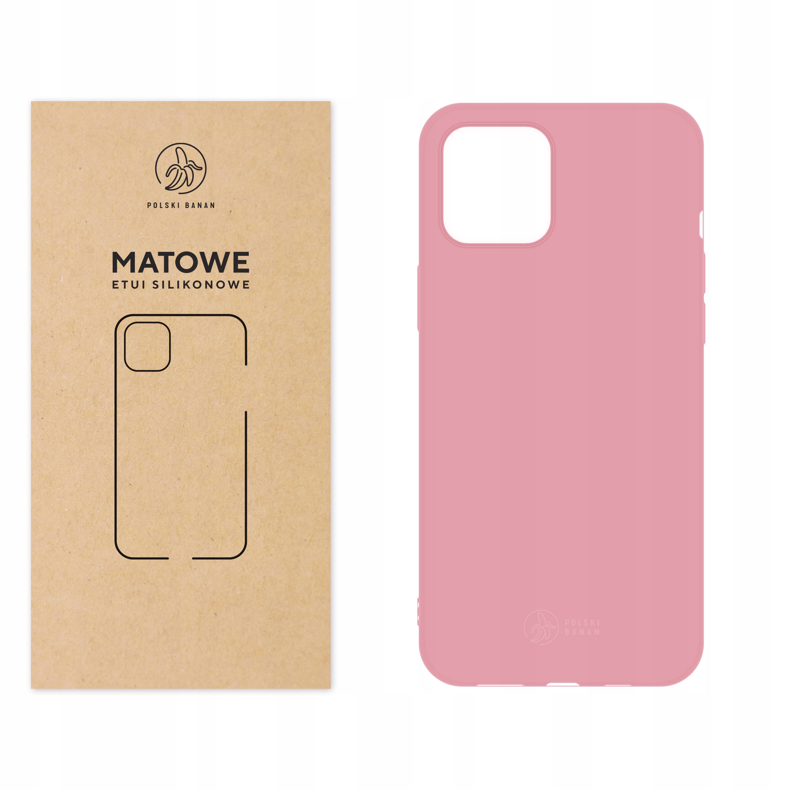 

Etui Matowe do iPhone 12 Pro Max różowe