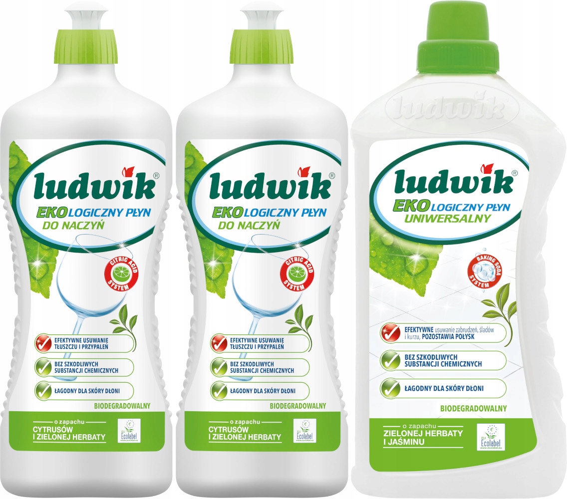

Ludwik Ekologiczny do Naczyń 1,8L i Uniwersalny 1L