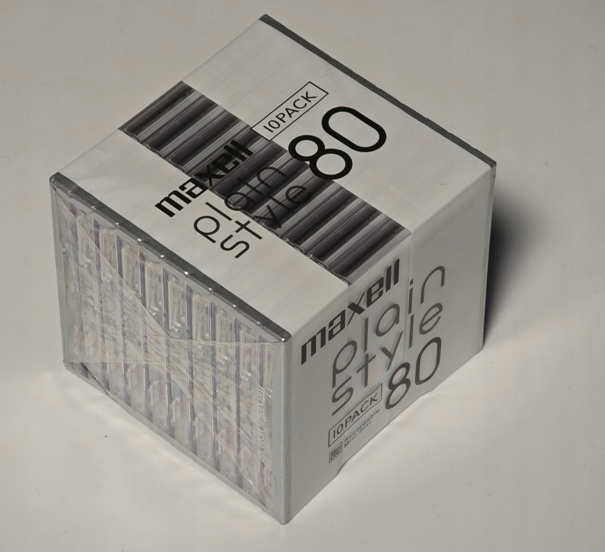 10 MiniDisc Maxell plain style MD Mini Disc MD 80 minut 10 Ks Japan nové