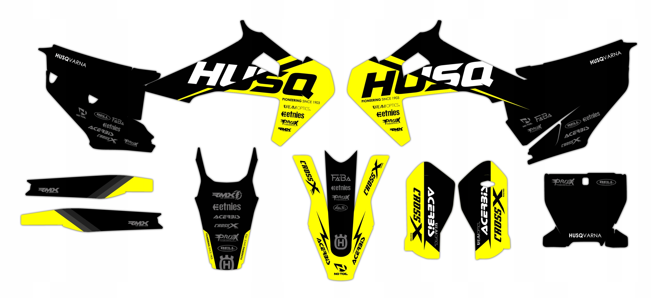 Dýha nálepky na motor Husqvarna Tc Fc 19-22
