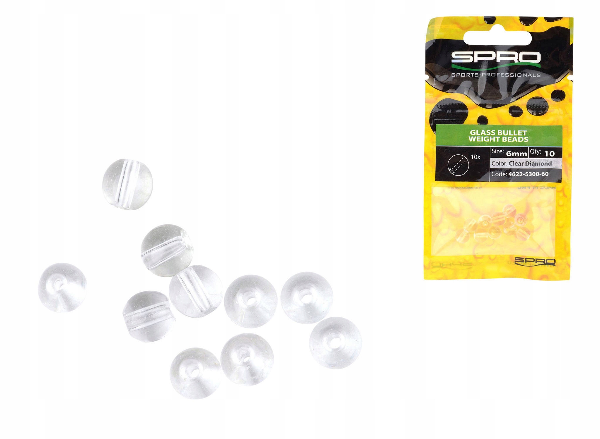 Szklane Koraliki Spro Clear Diamond 4mm/10szt