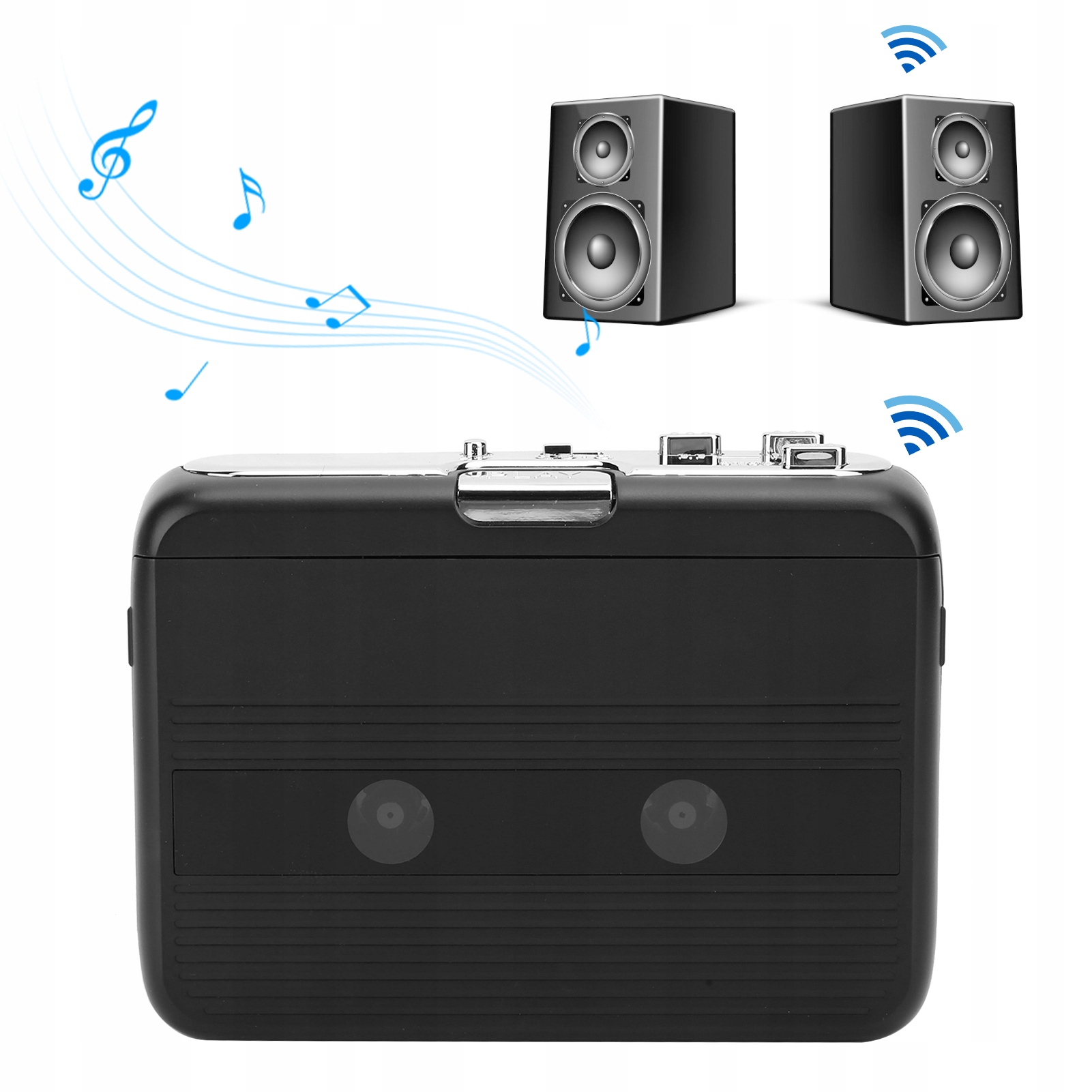 Przenośny odtwarzacz kaset Bluetooth Odtwarzacz Fm