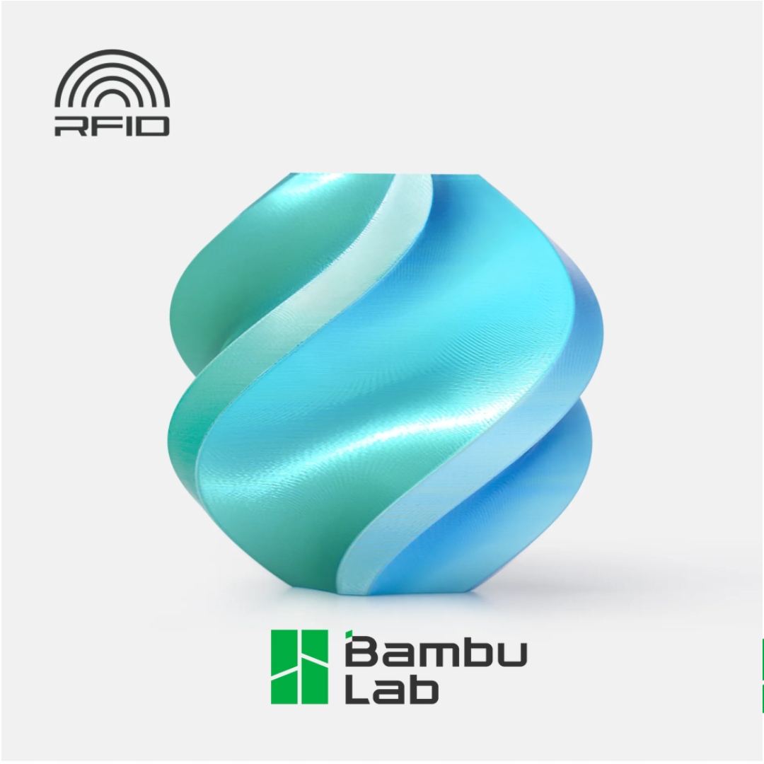 Filament Bambu Lab Pla Silk Dual Color 1,75mm 1kg z szpulą Blue Hawaii