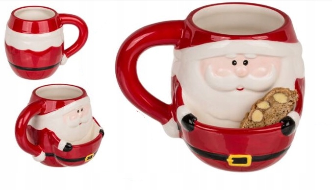 

Kubek Mikołaj kieszonka na ciastko święta