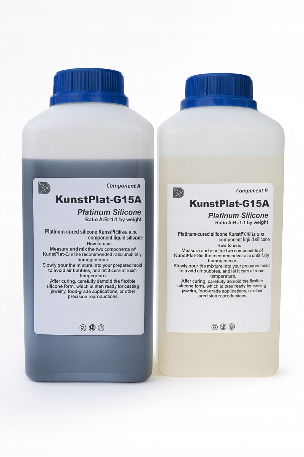 Měkký Silikon Velmi Elastický Aditivní platinový pro Form Shore 15A 4 kg