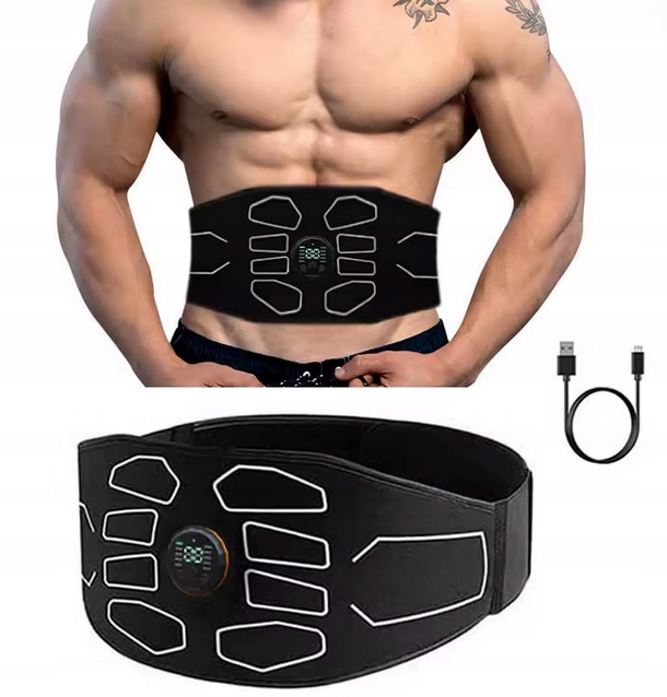 Ems Pas do Ćwiczeń Brzucha Usb – Stymulator Mięśni Abs