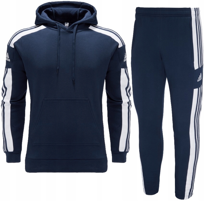 ADIDAS DRESY MĘSKIE bawełniane KOMPLET BLUZA SPODNIE SQUADRA - XL