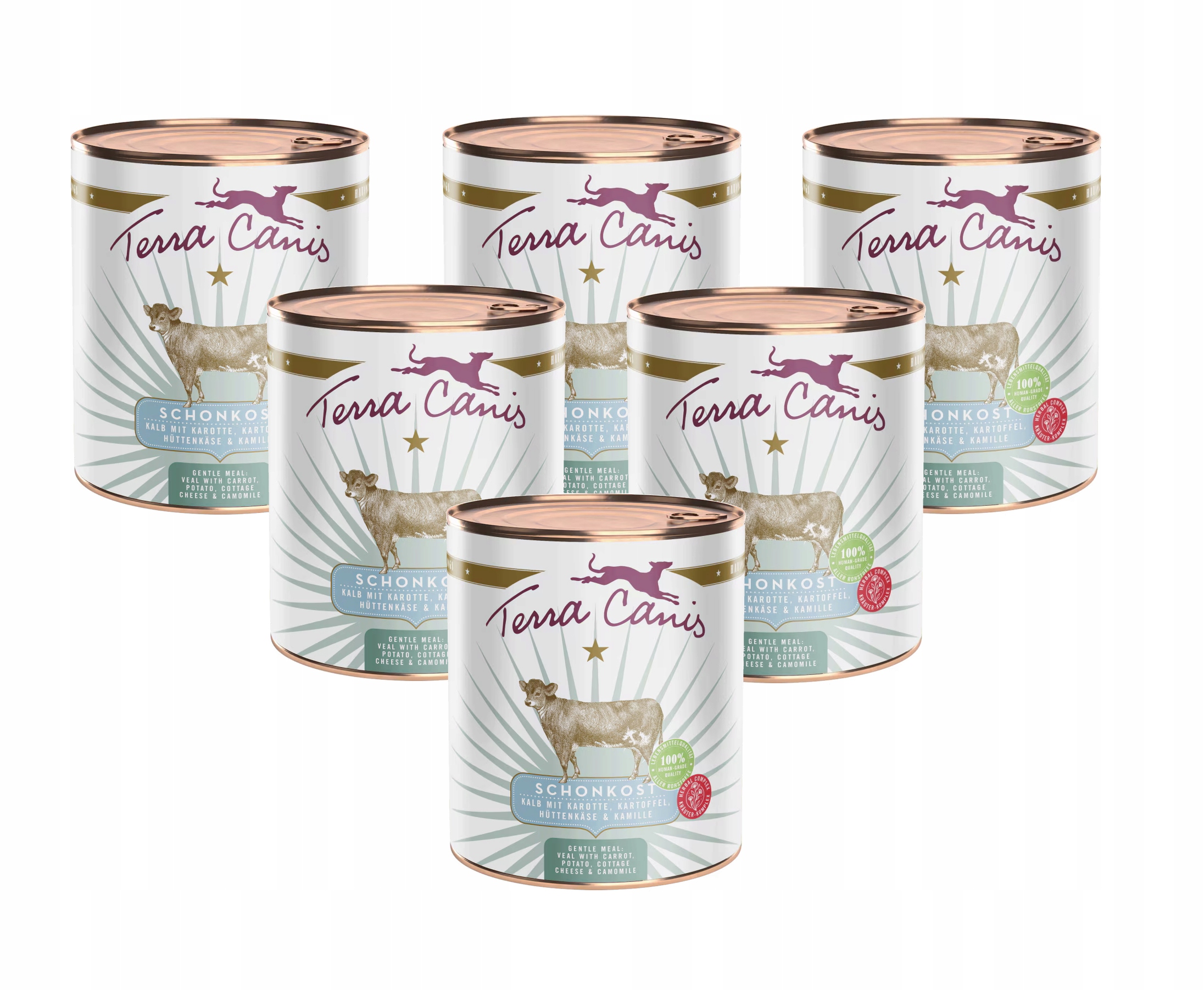 Terra Canis Gastrointestinal Telecí maso 6x800 g