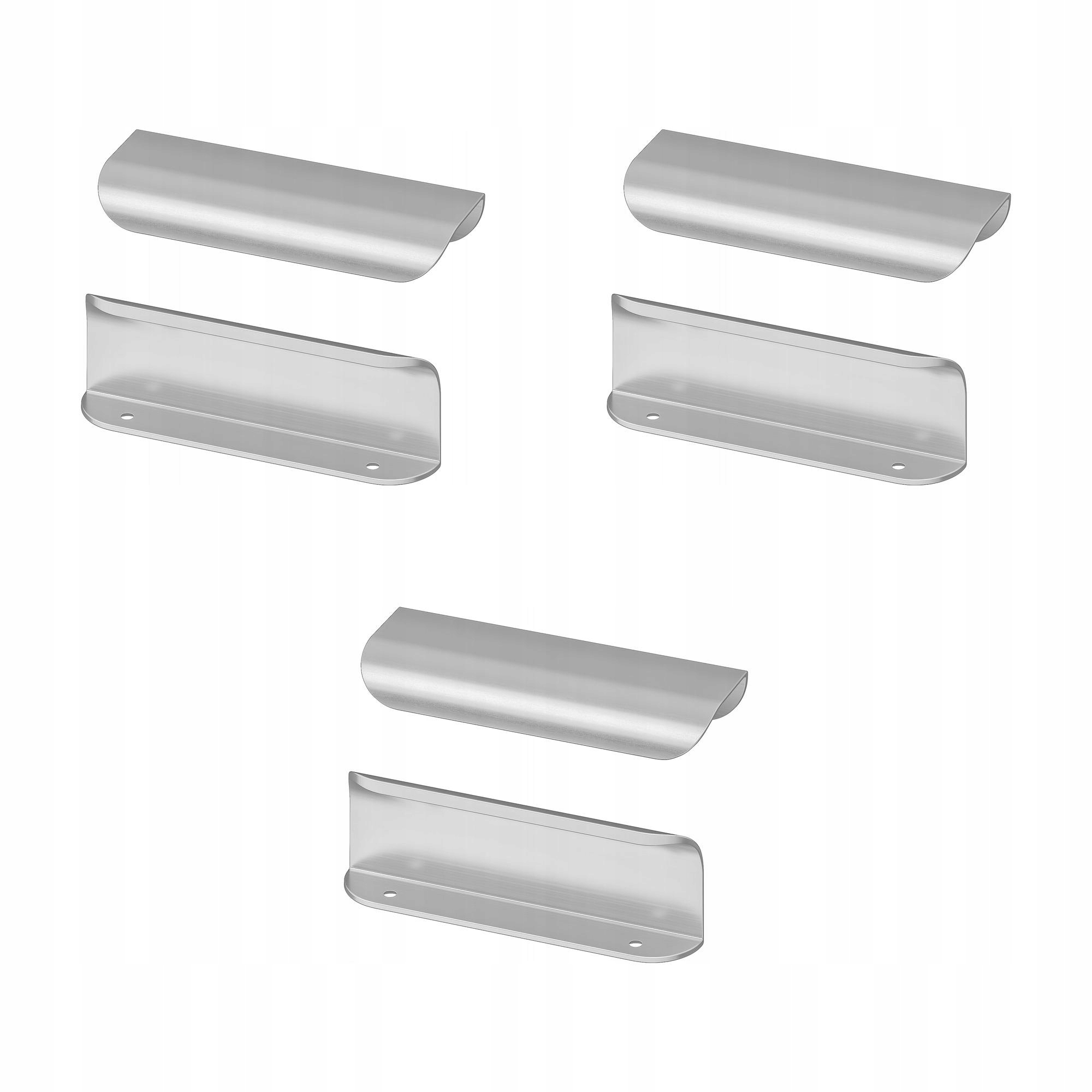 3 ks Držák Billsbro ocelový 120 mm 2 ks minimalistický design