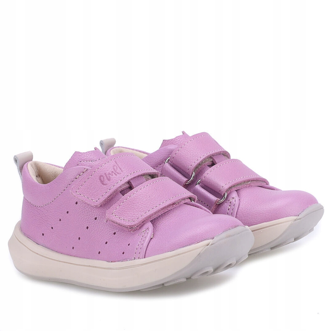 SKÓRZANE FIOLETOWE TRAMPKI DZIECIĘCE EMEL PÓŁBUTY DZIEWCĘCE EMEL R22