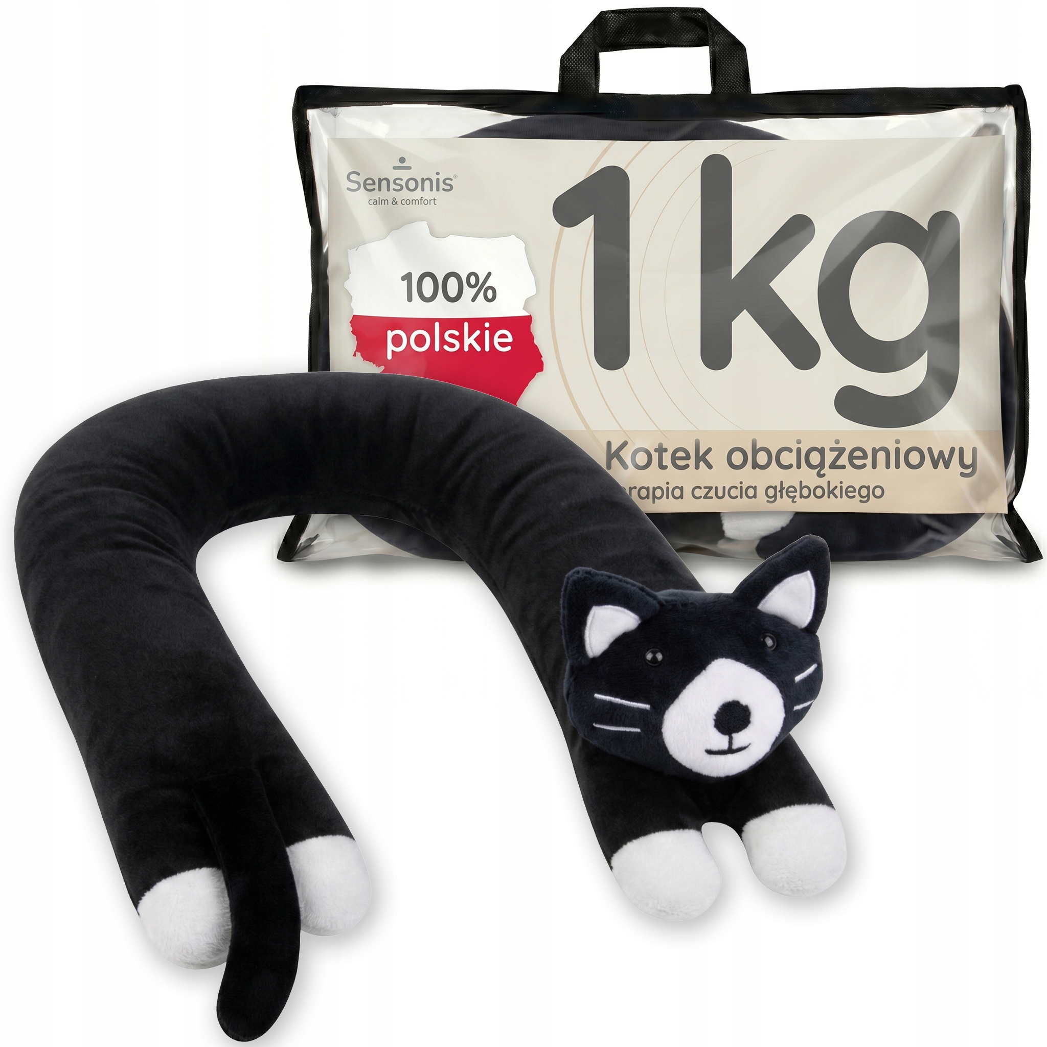 Maskotka Obciążeniowa 1 kg (reg.) Kot kołnierz obciążeniowy Sensonis Polski