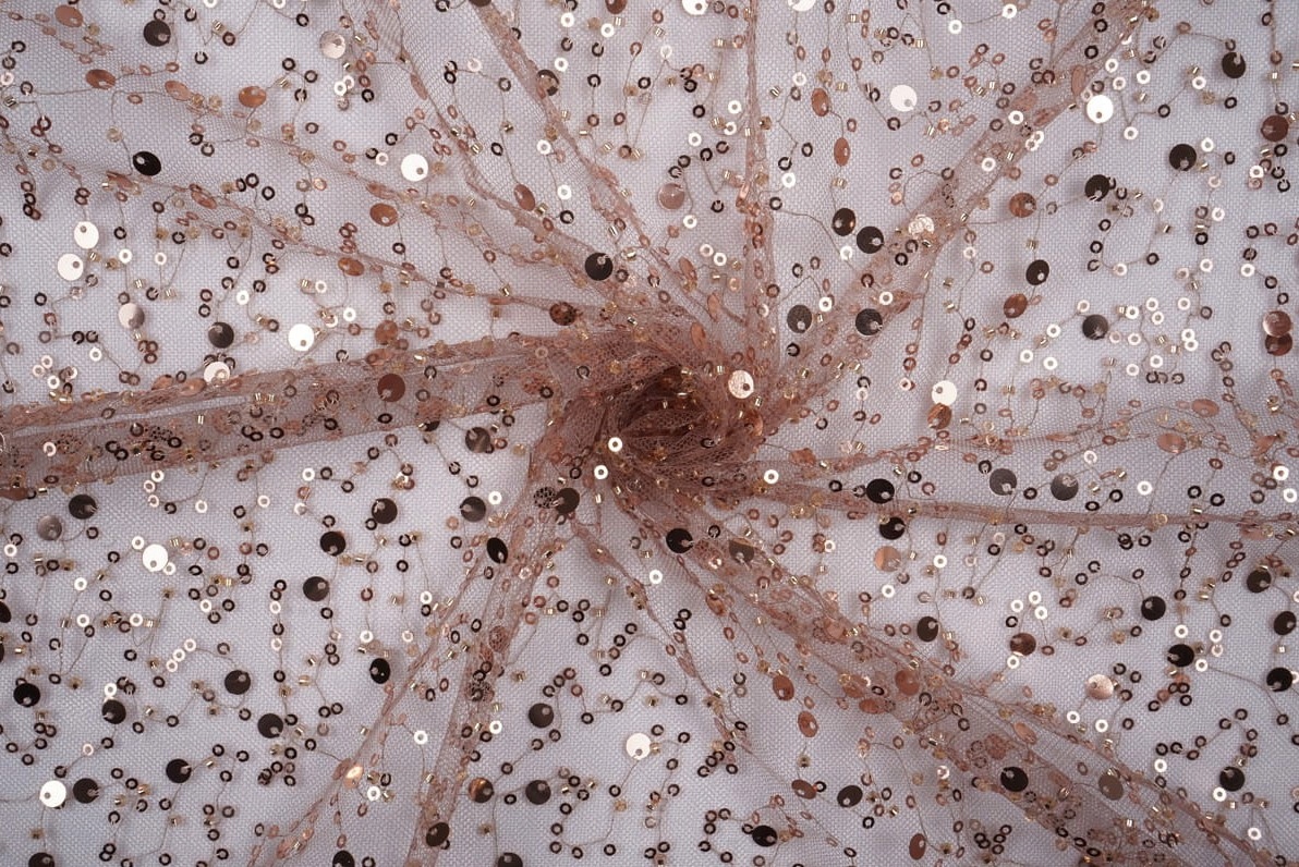 Látka Flitry Korálky Tyl Na Prémiové Šaty