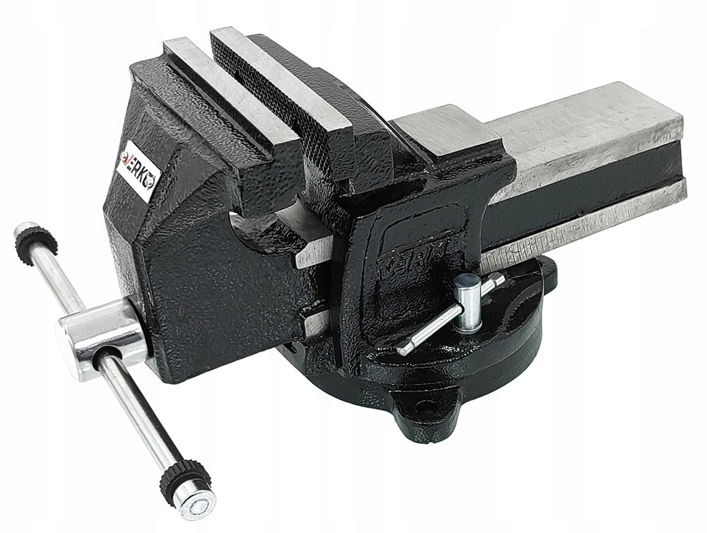 Слесарные тиски поворотные наковальня чугунные 125 мм