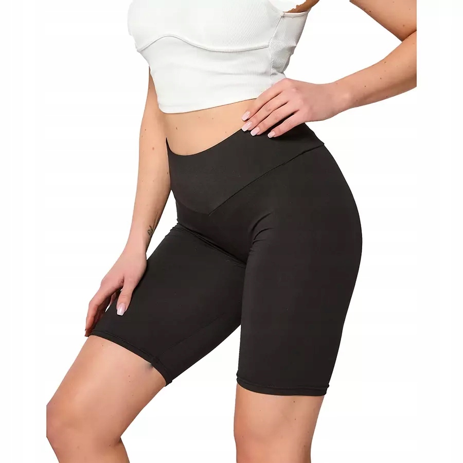 

0239 Black Damskie Legginsy Kolarki 3XL/4XL