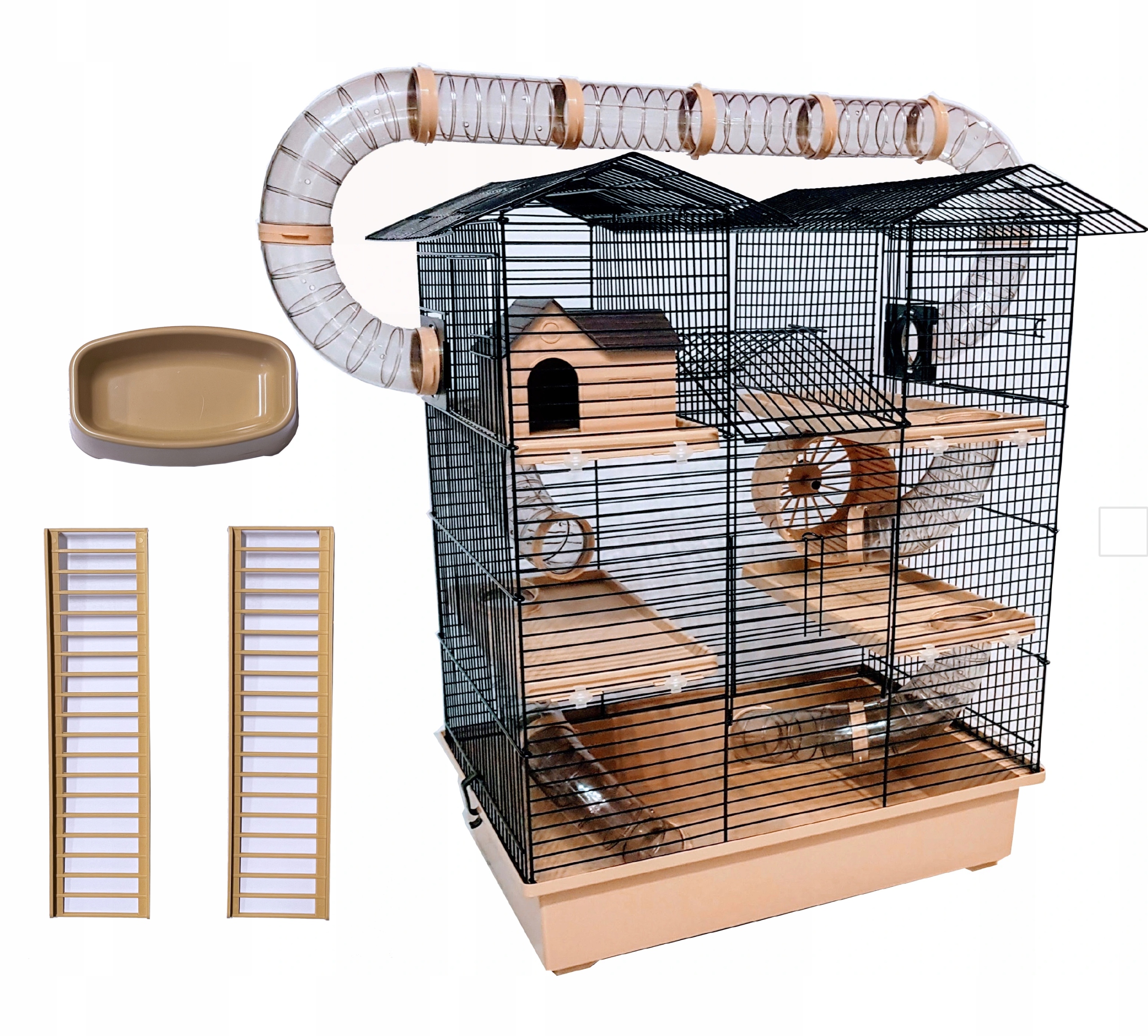 Klatka dla Chomika Gryzonia CH2+MISKA+DRABINKI