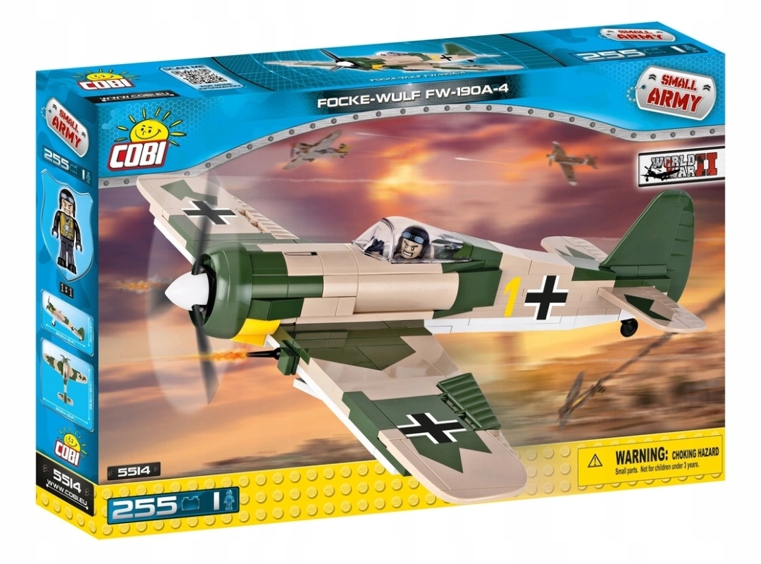 Klocki Cobi Small Army Focke-Wulf Fw 190 A-4 myśliwiec niemiecki 5514