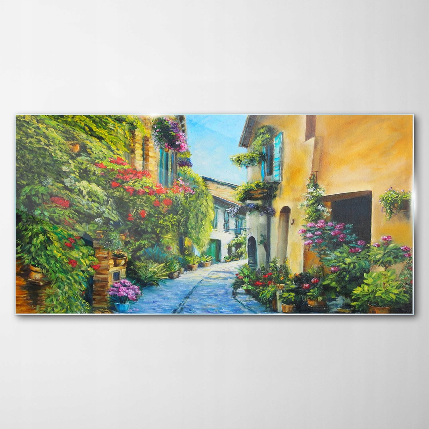 

Obraz na Szkle Dekor Kwiaty Włochy Miasto 120x60