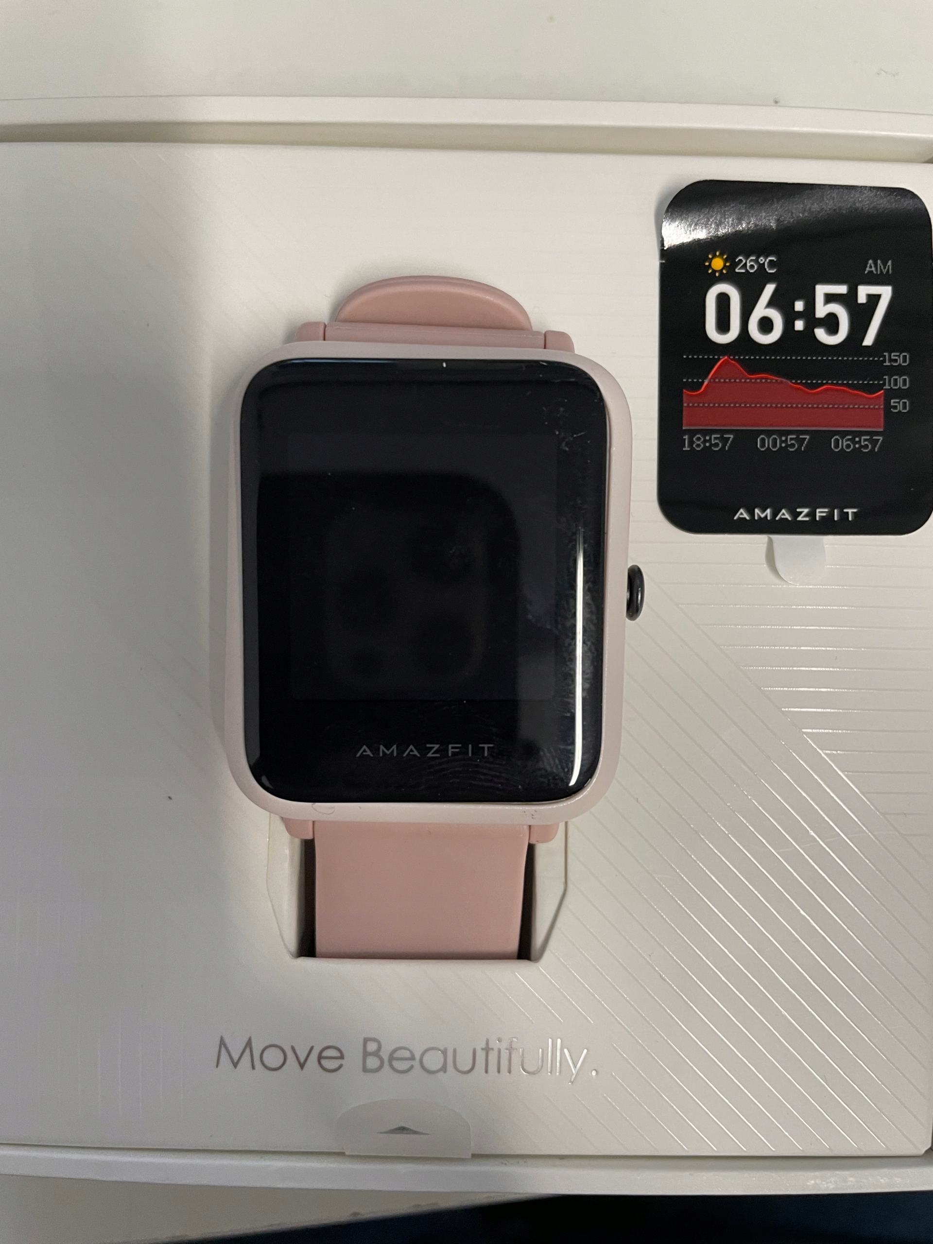 Smartwatch Amazfit Bip S różowy ładowarka Model inny