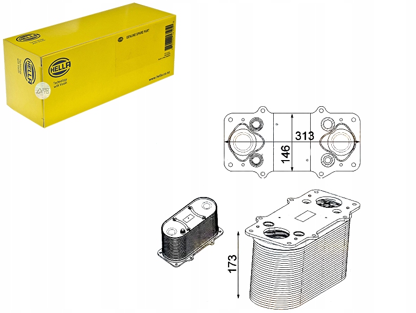 HELLA INTERCOOLER CHŁODNICA POWIETRZA DOŁADOWUJĄCE