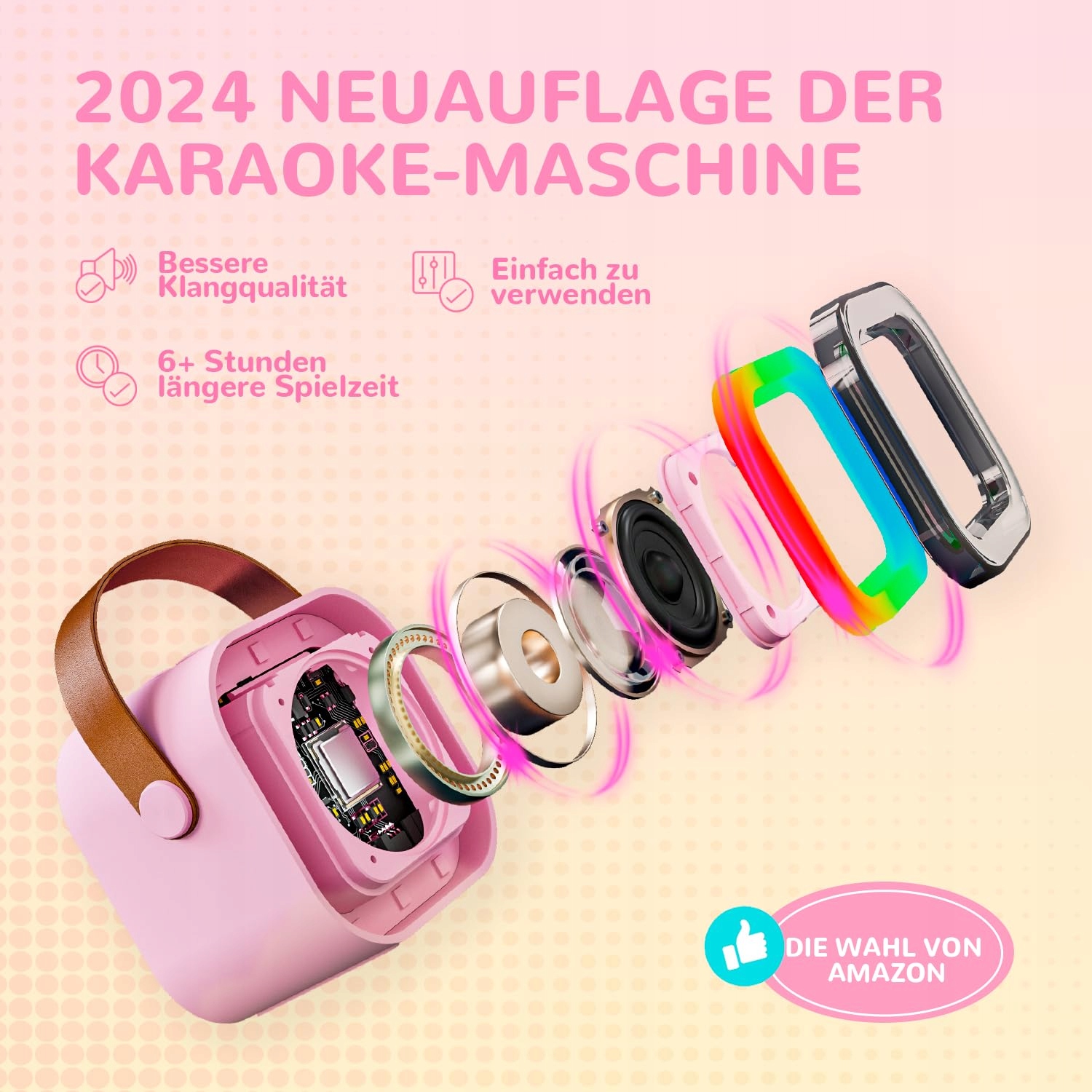 VTECH Karaoke Dla Dzieci Z 2 Mikrofonami, Prezent Dla Dziewczynek 3-12 Lat — miniatura 5