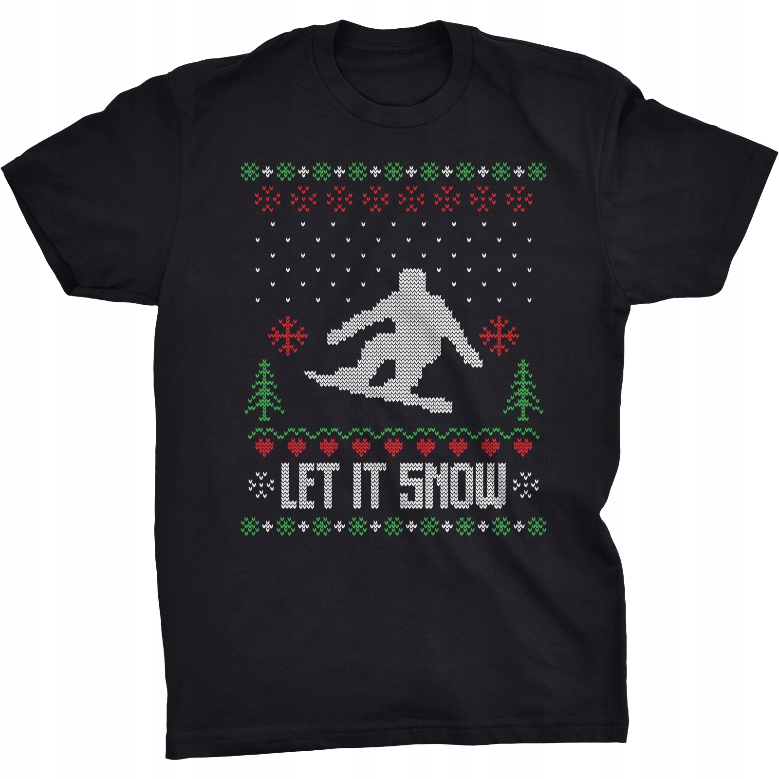 

Snowboard Koszulka Świąteczna Narty Śnieg Deska