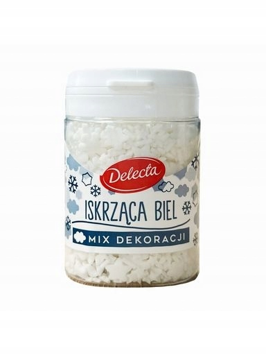 Levně Delecta Dekorace Jiskřivá bílá 55 g