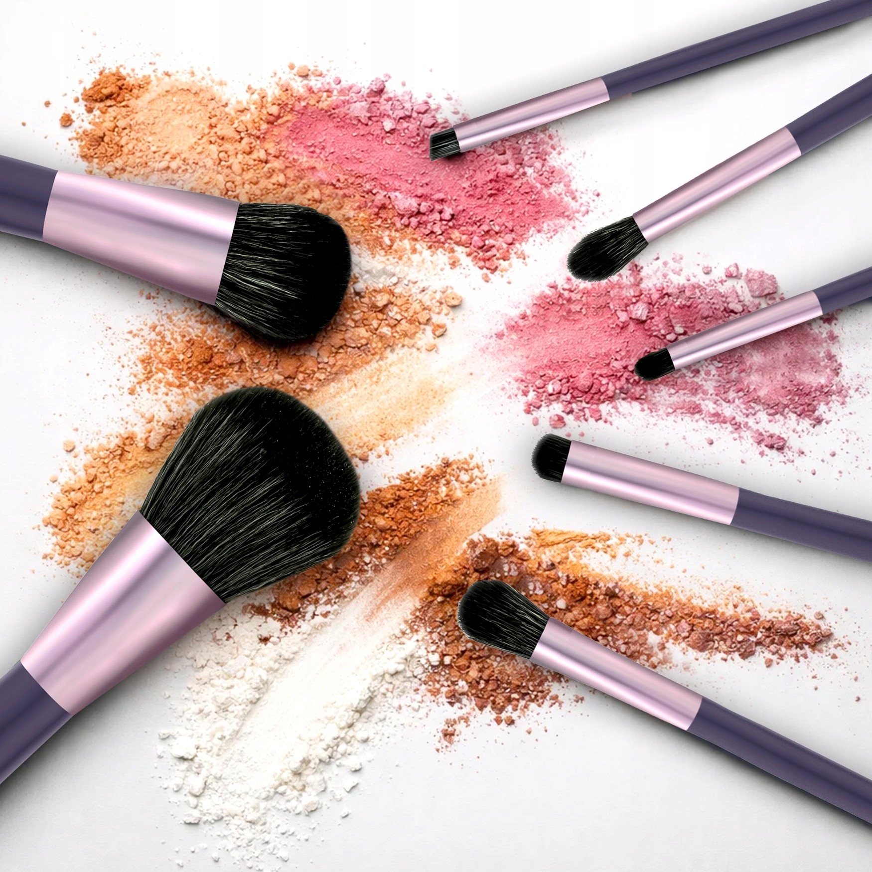 Професійний набір пензлів для макіяжу Make Up у тубусі — фото 5