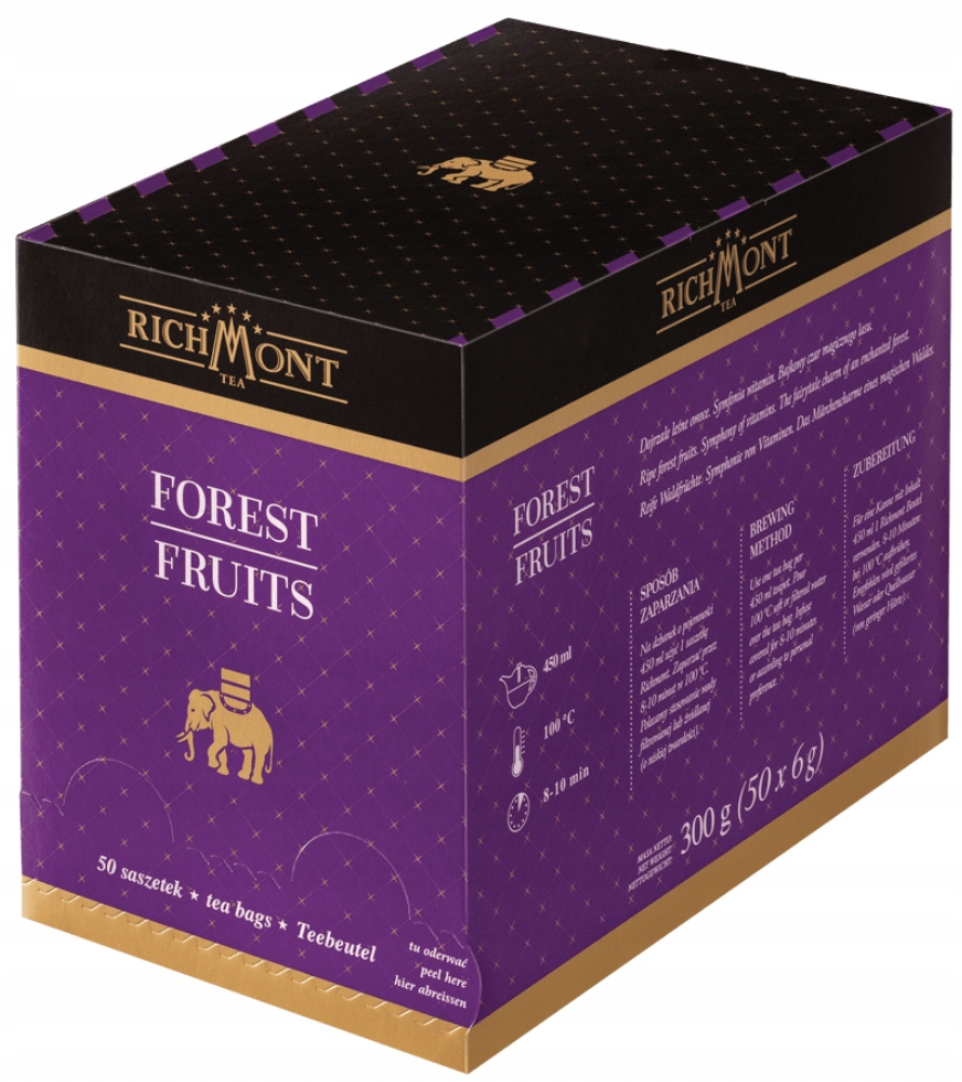 Ovocný Čaj Richmont Forest Fruits 50 sáčků Čaj v sáčcích