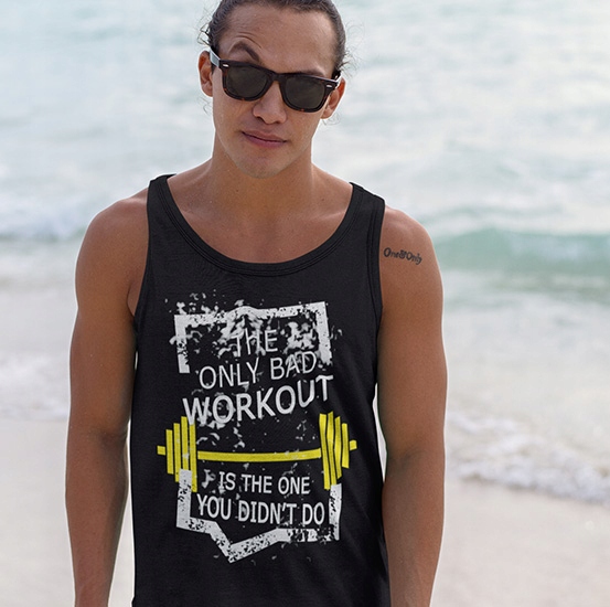 TANK TOP SIŁOWNIA WORKOUT Marka inna