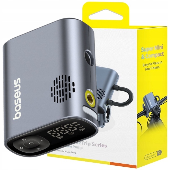 Baseus Bezdrátová Pumpa Na Kolo Kompresor 150 Psi Led Displej