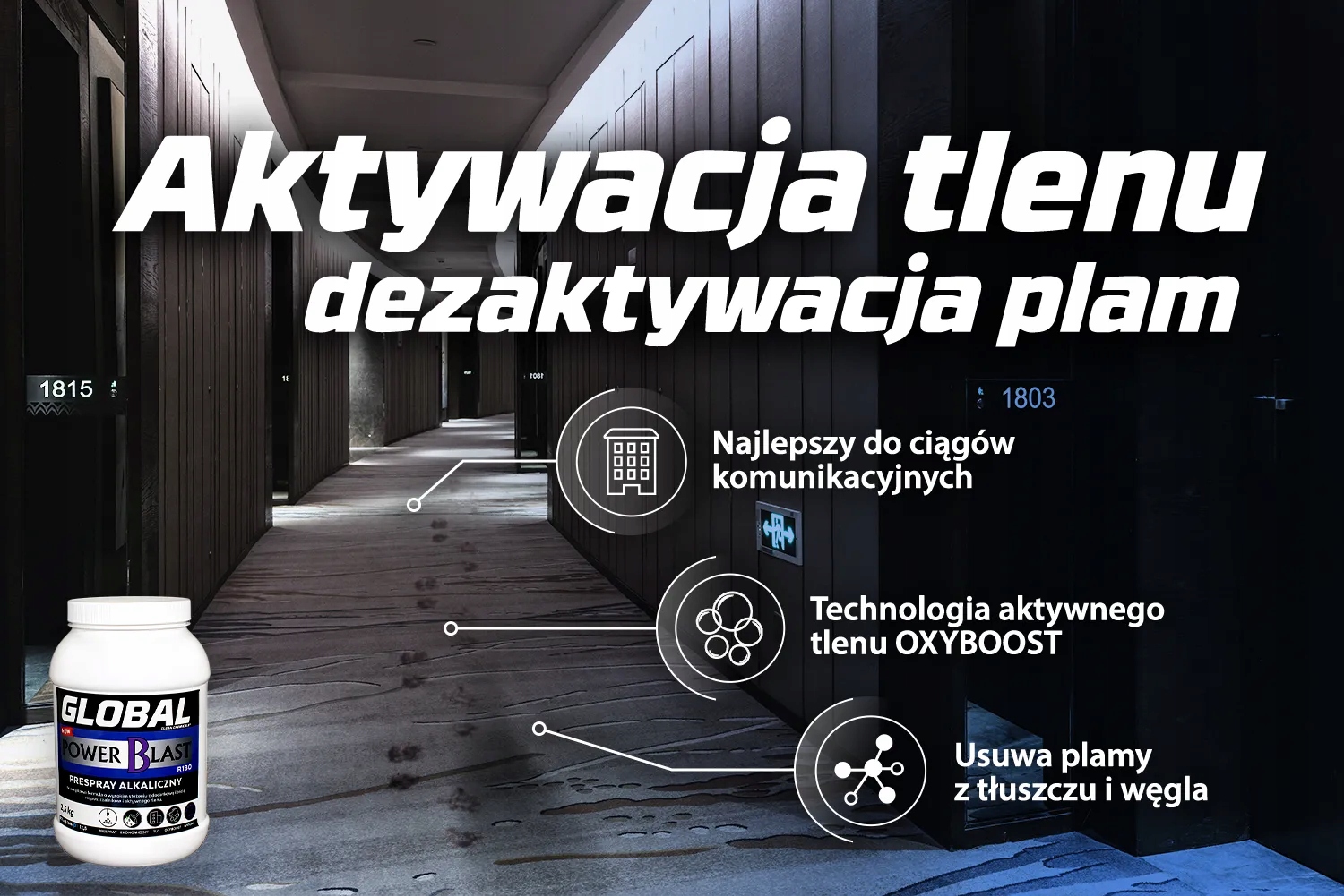 Global Power Blast R130 1Kg - pre spray alkaiczny Marka Global-Clean