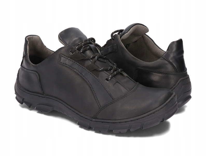 BUTY MĘSKIE POLSKIE SKÓRA CASUAL 223 CZARNY 43 Model CASUAL