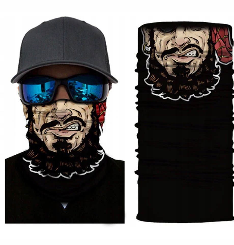 MASKA CHUSTA BANDANA NA MOTOR HORROR pirat M04