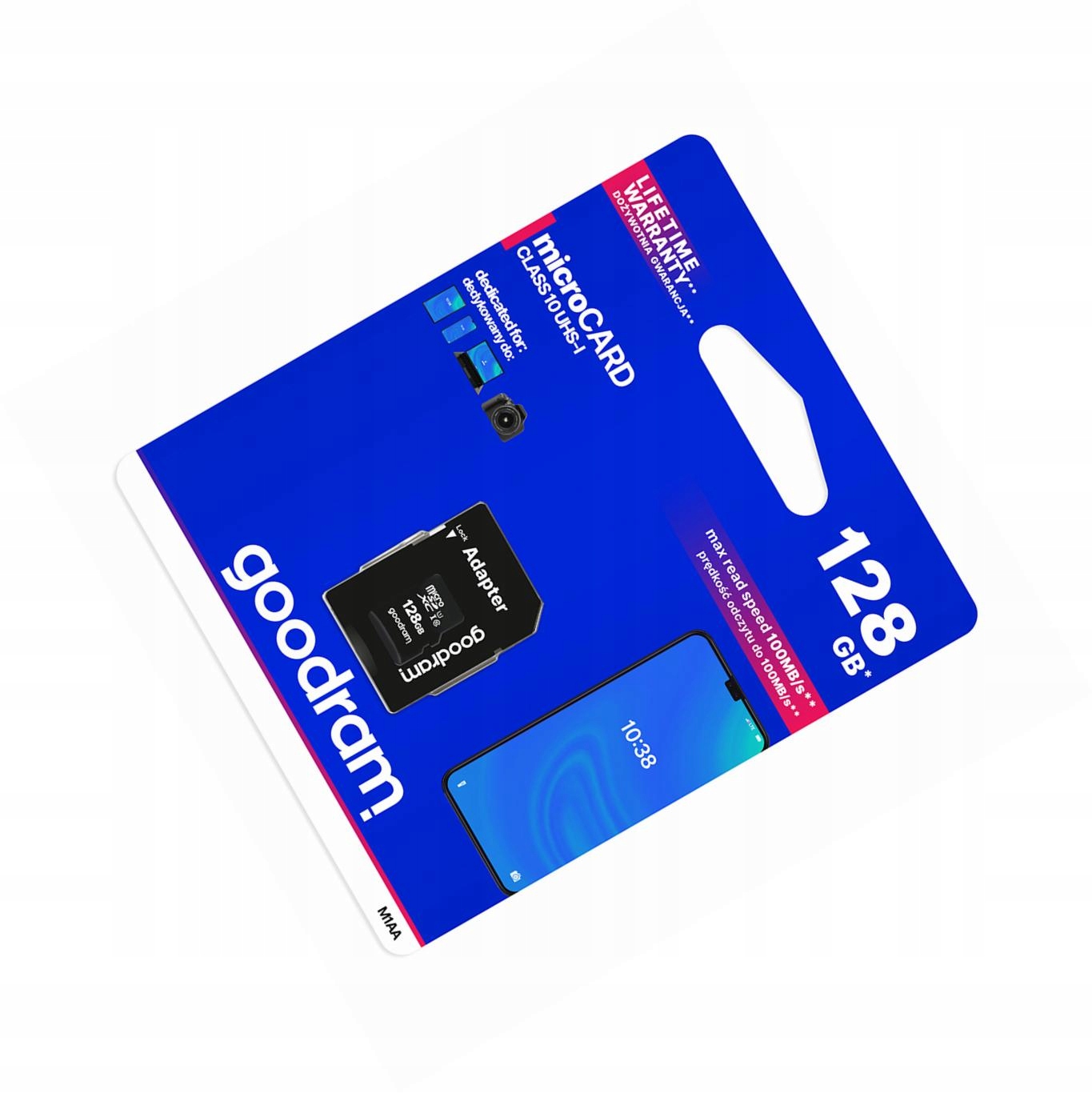 Karta pamięci 128GB microSD do telefonu szybka 10 Class z adapterem Sd