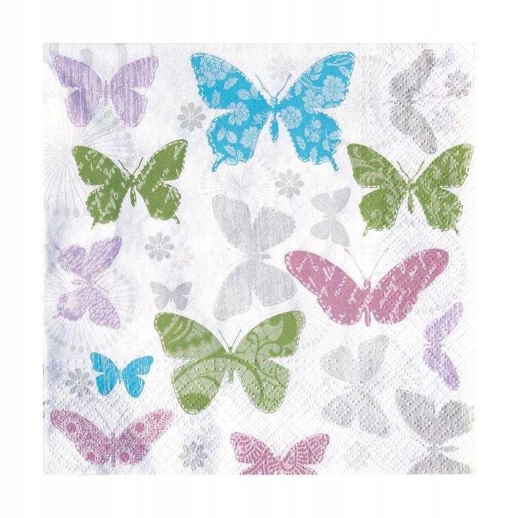 

Serwetki papierowe decoupage 20 szt motyle