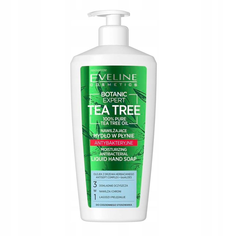 Eveline Botanic Expert Tea Tree mydło w płynie-Zdjęcie-0