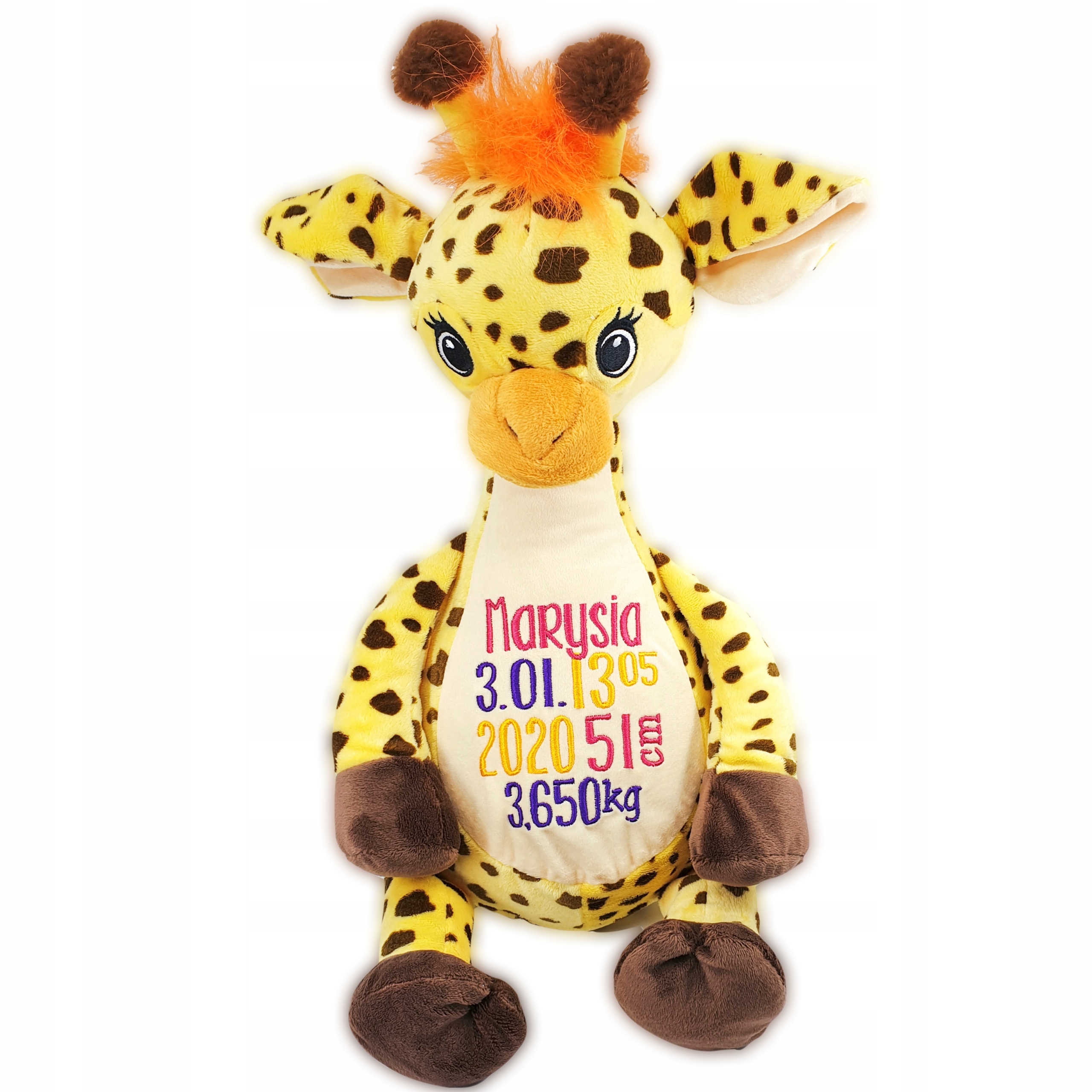 Medvídek personalizovaná metráž dárek Křest výšivka plyšák se jménem