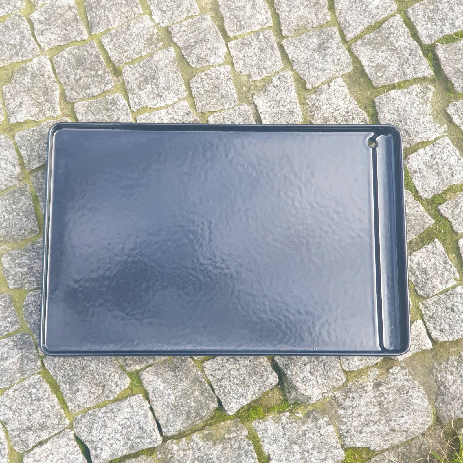 Liatinová doska hladký gril 40x27 cm smaltovaný