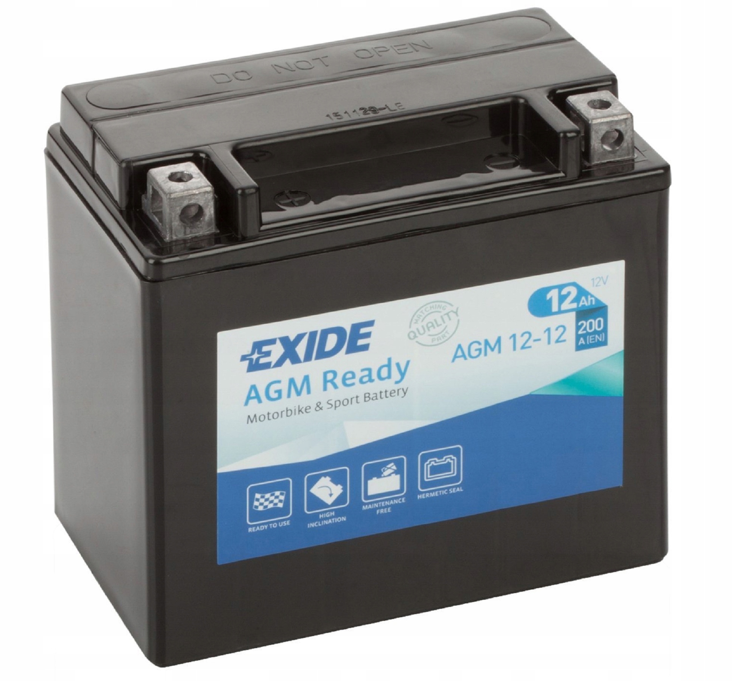 Akumulator Motocyklowy Exide 12V 12Ah 200A YTX14-BS ETX14-BS AGM12-12