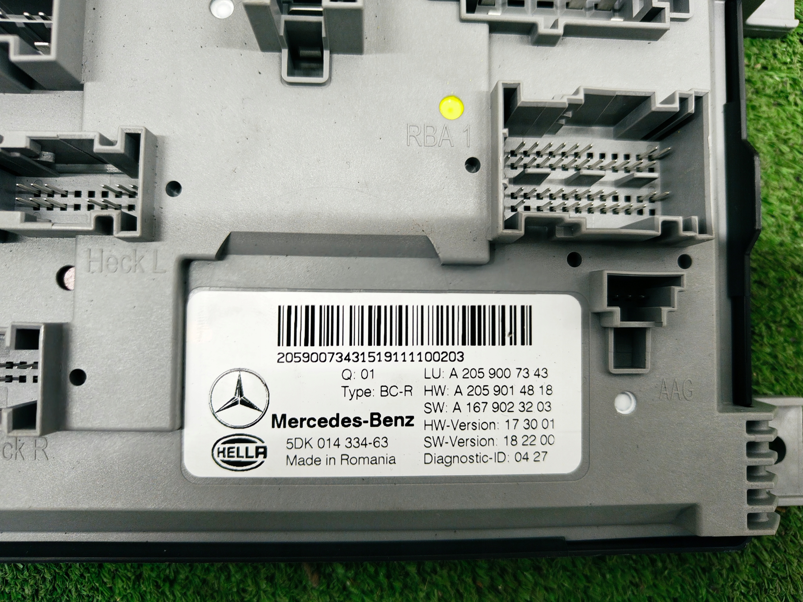 MERCEDES BENZ W205 module control unit KOMFORTU A2059007343