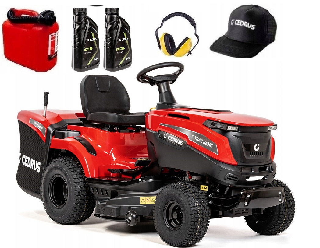 Traktorek Ogrodowy Cedrus C-trac 86HC Loncin 452cc 86CM Kosz Zestaw XXL