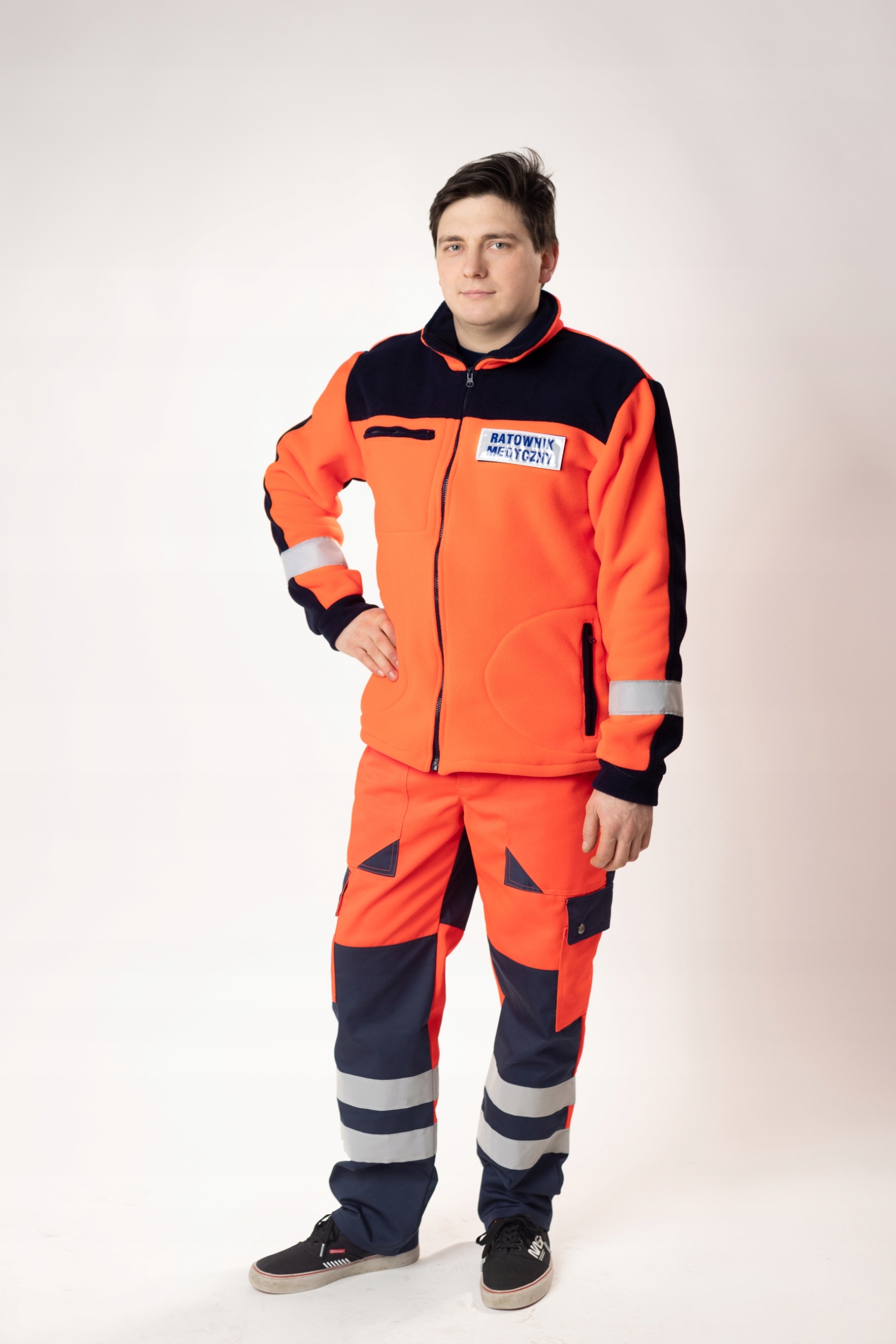 Ratownictwo medyczne Spodnie Ratownik Męskie M Model Fluo