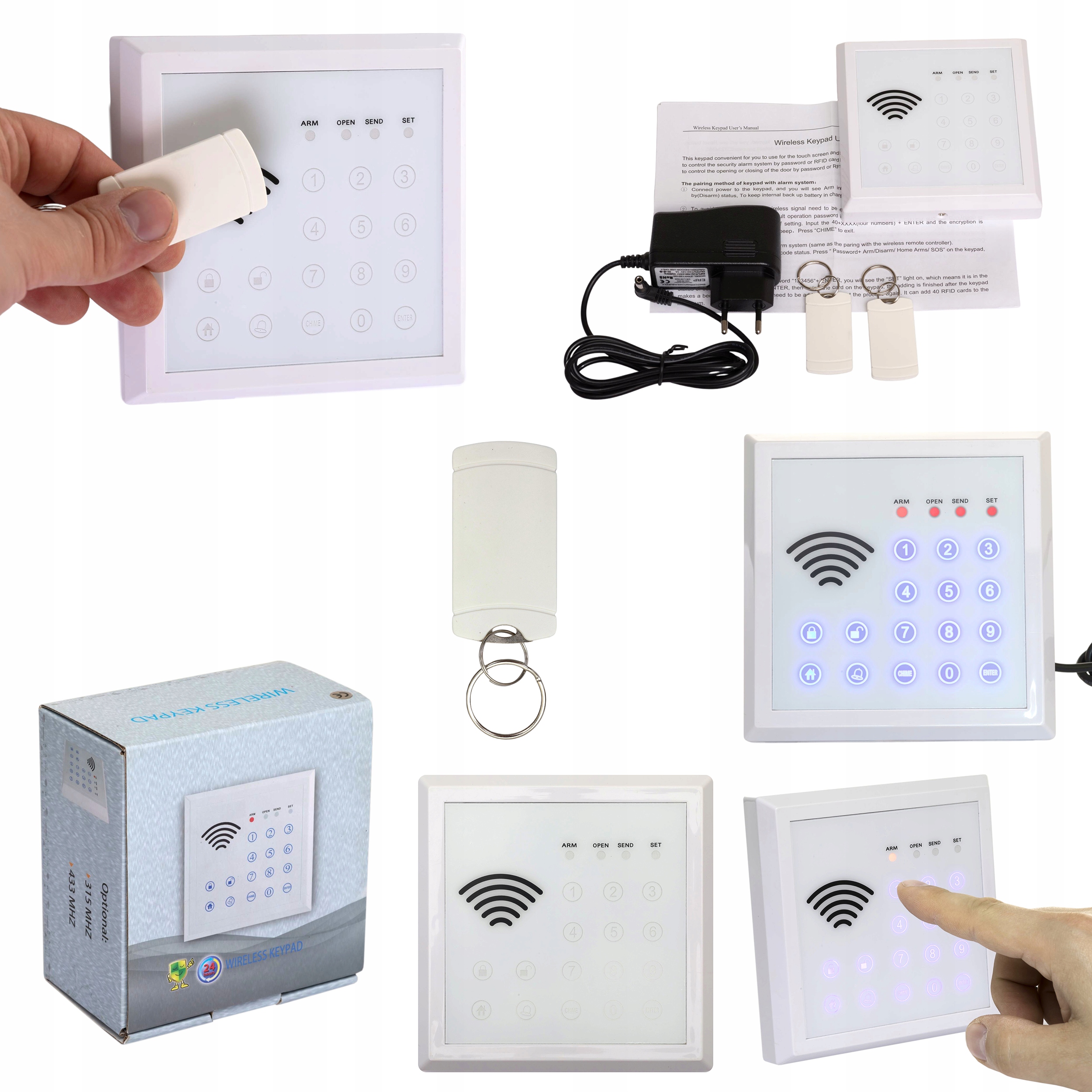 BEZPRZEWODOWA KLAWIATURA DO ALARMU SL-G66A