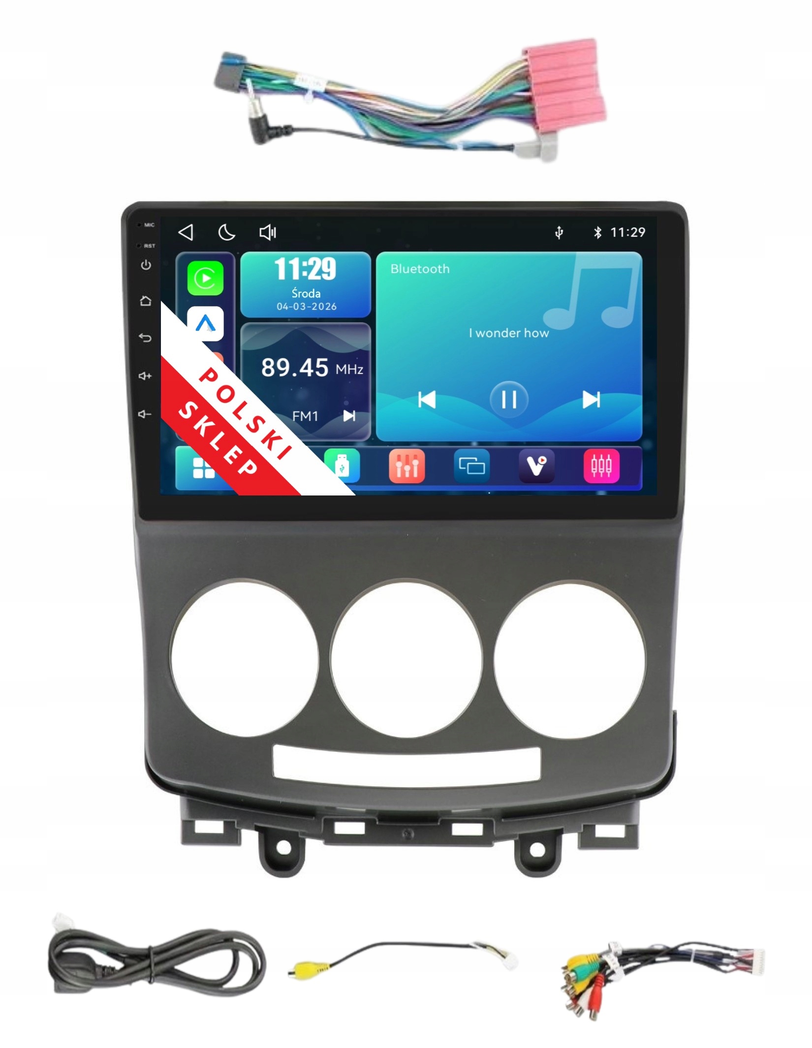 Rádio 2DIN Navigace Linux Mazda 5 A Apple Carplay Android Auto