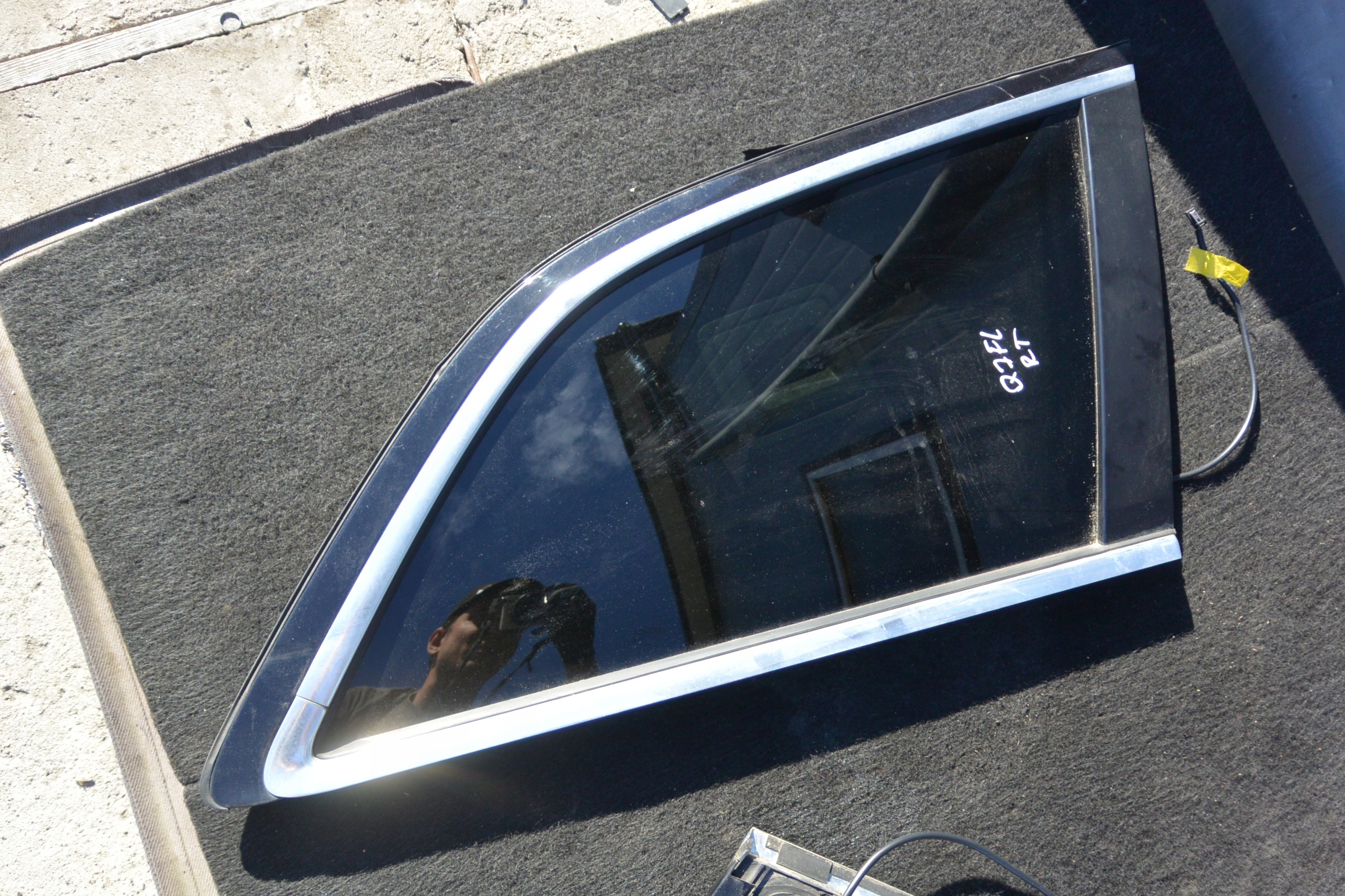 window bodywork moulding CHROM right left AUDI Q7 4L LIFT